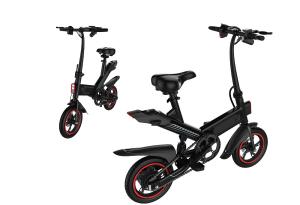 Quality Foldable Electric Bicycle Leather Soft Seat , Collapsible Electric Bike City e Cycle wholesale