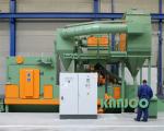 Steel Structure Roller Conveyor Shot Blasting Machine Surface Cleaning