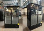 Self Contained Double Glass Door Upright Refrigerated Cabinet R290