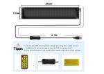Flexible LED Car Panel App Control 16*96 Advertising Rear Window Display