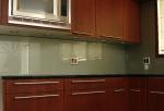 White Plate Glass Backsplash , Painting Laminate Backsplash Low E Glass
