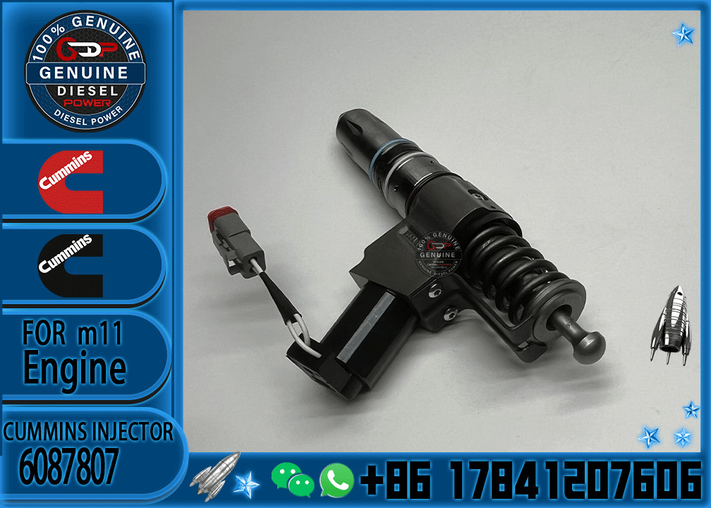 New Common Rail Diesel Fuel Injector 4307516 6087807 3080931F For Cummins QSN14 N14
