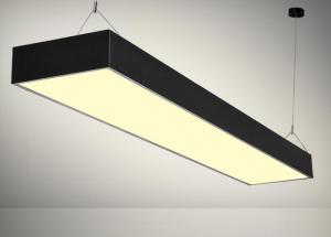 Quality Linear LED Flat Panel Light 48W 60W Black Housing Color Pendant Installation wholesale