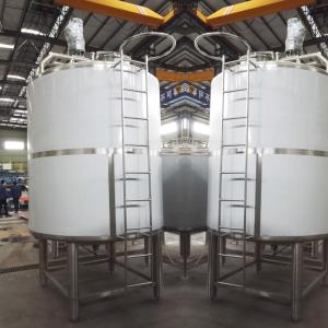 Quality SS304 Cone Bottom Stainless Steel Tanks Double Layer Insulation wholesale