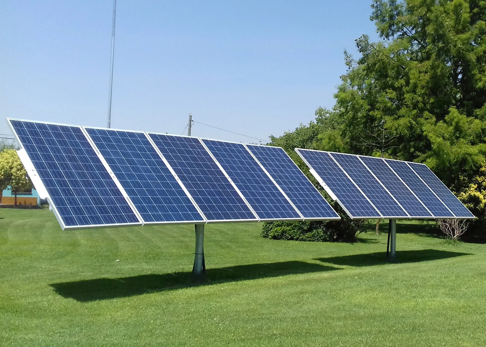 10kw 20kw 50kw Single Axis Solar Tracker 66m Solar Panel Pole Mount Tracking