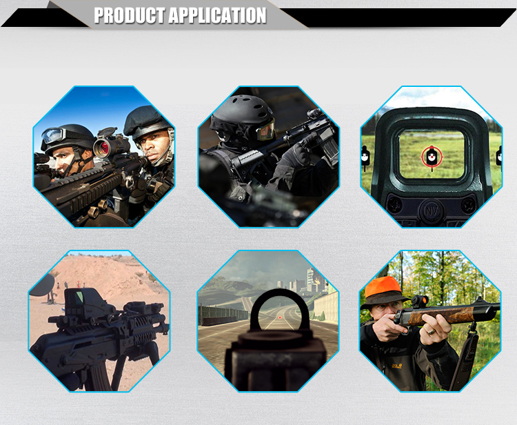 1X40 Tactical Red Green Reticle Reflex Sight with Maximum Output Power 0