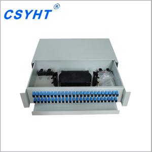 Quality Slidable 48 Cores 19&quot; 2U ODF Fiber Optic Patch Panel wholesale