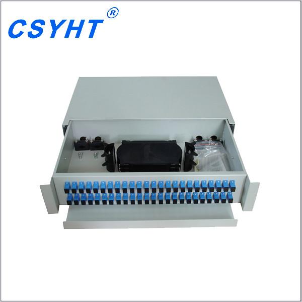 Customized Fiber Optic Cable Termination Patch Panel Cold Rolled Steel Easy
