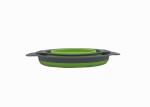 Folding Silicone Kitchen Gadgets , Portable Silicone Colander Strainer