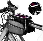 Bike Phone Front Frame Bag Waterproof Bicycle Handlebar Bag With Touch Screen
