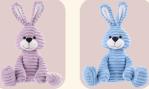 Cute and Lovely Corduroy Material Bunny Rabbit soft Toys 9inch