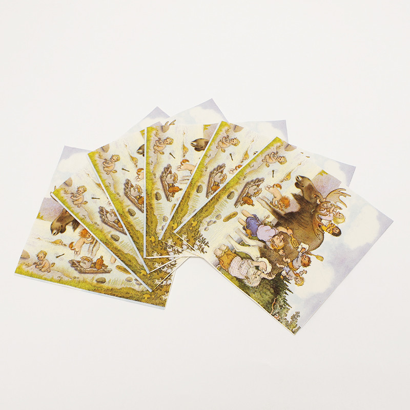 Customised Table Printing Paper Napkin Disposable Waterproof Decorated