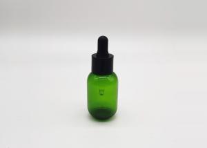 Quality Green PET Plastic 30ml Essential Oil Dropper Bottle Cosmetic Packaging wholesale