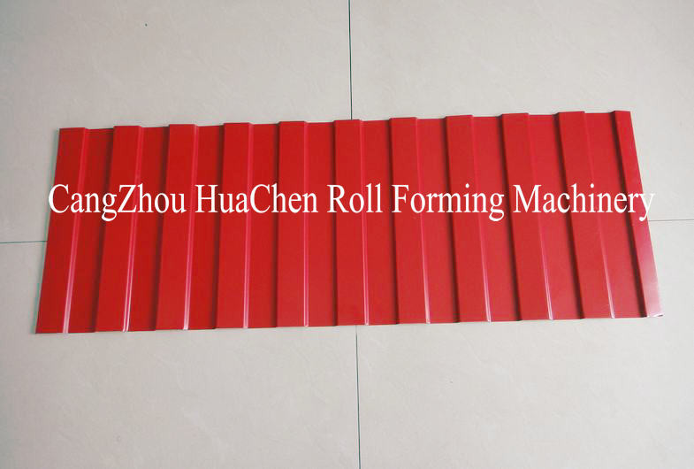 Mitsubishi PLC Metal Wall Panel Roll Forming Machine Yield Strength 550Mpa