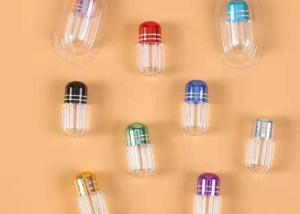Quality OEM PE Plastic Capsule Bottles Single Pill Empty Capsule Shells wholesale