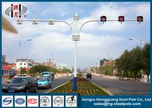 Quality Hot Roll Steel Round Tapered Traffic Signal Pole for Pedestrian Crossing wholesale