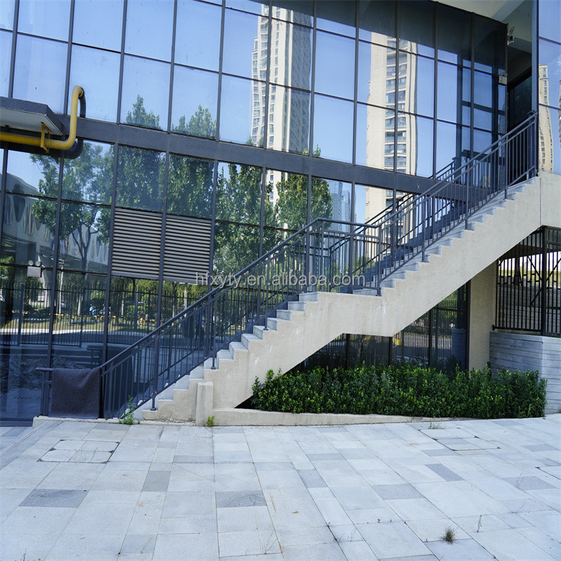 Aluminium Stair Railing Balusters Prefabricated Handrails Core Mounted