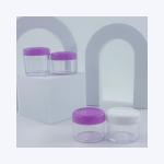 Base Material Plastic Cream Jar for Cosmetic Customized Colors 5ml 10ml 15ml