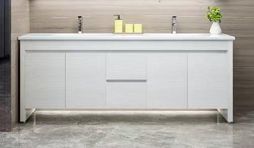 Upgrade Your Bathroom with YALIG Custom Gold Double Sink Vanity Combo and Wall Mount