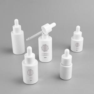 Quality Essential Oil Serum Glass Dropper Bottle Clear Frosted Color 30ml 20ml wholesale