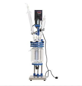 Quality 0.25L-3L Laboratory Chemical Reactor Jacketed Double Layer Glass Stirred Tank Reactor wholesale