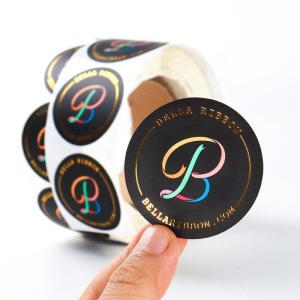 Quality CMYK / Pantone Color Round Sticker Labels Waterproof Printing Logo Vinyl Adhesive Sticker wholesale