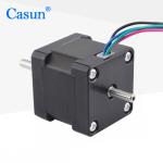 Dual Shaft Nema 14 Stepper Motor 4 Leads 34mm 1.8deg 18Ncm 25.56oz.in 0.8A Step