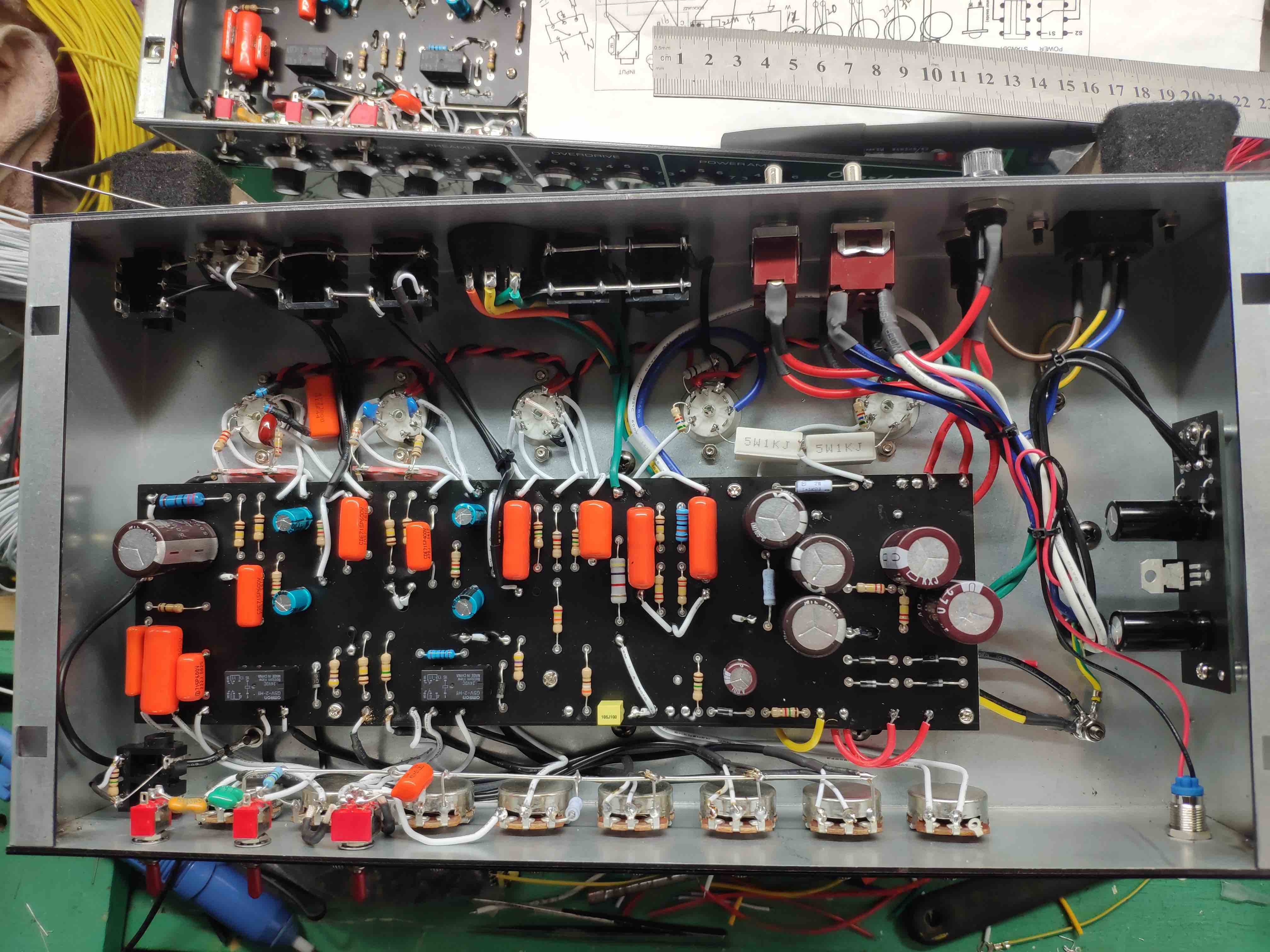 Custom Grand Overdrive Special Guitar Amplifier 20W in Brown Tolex with JJ Tu2 X EL84 Power Tubes 3 X 12ax7 Preamp Tubes