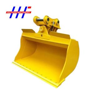 Quality Yellow 16MN Excavator Cleanup Bucket 2x45 Tilting Mud Bucket wholesale
