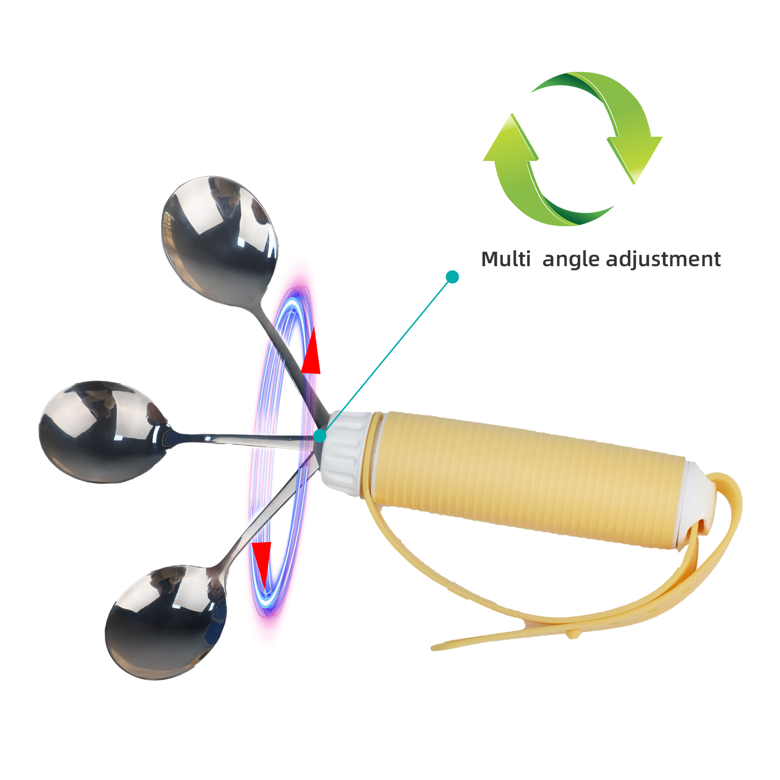 OEM Elderly Stroke Rehab Devices For Hand Tremors Adaptive Tableware