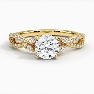 Quality Luxe Willow Diamond Engagement Ring (1/4 Ct. Tw.) With 0.75 Carat Round Diamond With 9K Gold wholesale