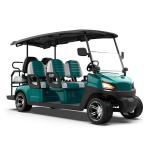 Electric Golf Cart Offering Expansive 4+2 Seating Capacity In A Radiant Emerald