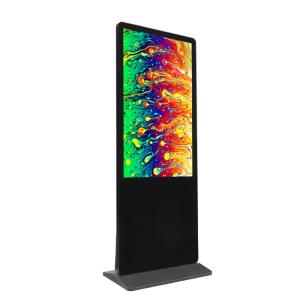 Quality 65 Inch Floor Standing Digital Signage , Multimedia Free Standing Touch Screen Kiosk wholesale