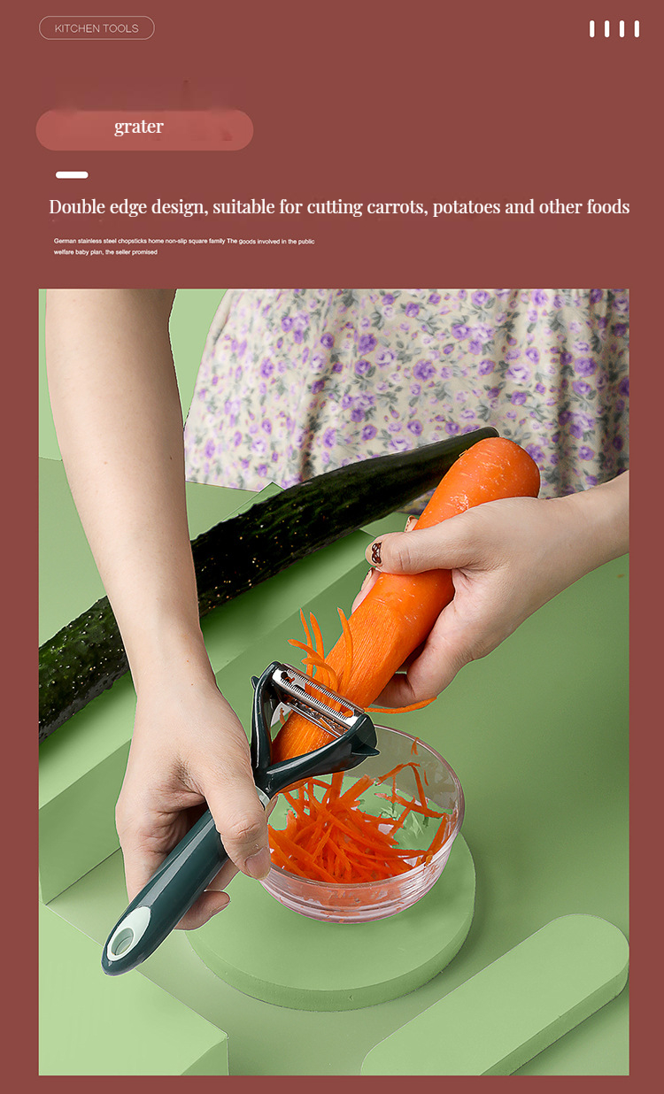 Fruit Vegetable Tools Kitchen Tools Stainless Steel Potato Peeler with Customized Logo