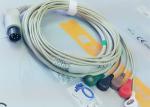 M&B 6 Pin Snap AHA ECG Patient Cable For Medical Equipment , Electrode Lead