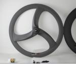 2014 NEWHot sale 700c tri-spokes /3-spoke carbon clincher wheel for road bicycl