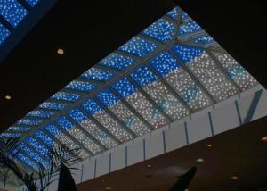 Quality Flat Insulated Sunroom Ceiling Laminated LED Glass Panel 100ms 8.7mm wholesale