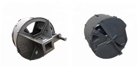 Iron Material Drilling Bucket 600-3000mm Cleaning Diameter Fitted With A Kelly
