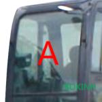 Tempered Windshield KOBELCO Excavator Glass Front Up Position A SK200-7 SK210-7