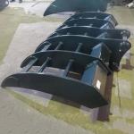 R140 6 Ribs 2000mm Excavator Land Clearing Rakes Long Durability
