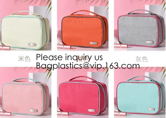 Personalized Portable Bridesmaid Gift Canvas Cosmetic Bag,Washed Canvas Toiletry Cosmetic Bag, Bagease, bagplastics