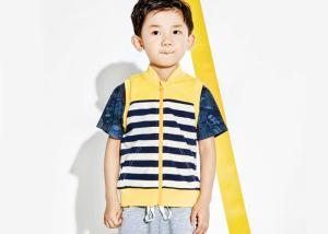 Quality 3 - 12 Year Old Boys Zip Up Hoodies , Trendy Kids Zipper Sweatshirts Kangroo Pocket wholesale