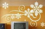 Snowflake Classic PVC Decorative Wall Flower Stickers F026