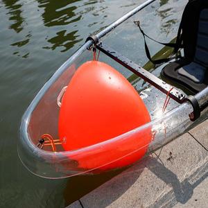 Quality Tourism / Vacation Clear Bottom Paddle Board , Ocean Fishing Kayak With Outrigger wholesale