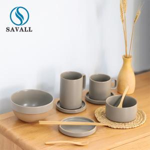 Quality Plain Colored OEM Savall Rustic Ceramic Dinnerware Restaurant Use wholesale