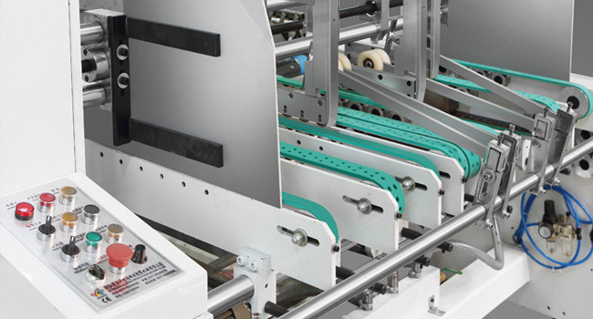 Carton Auto Folder Gluer Machine For Paperboard Pasting Gluing