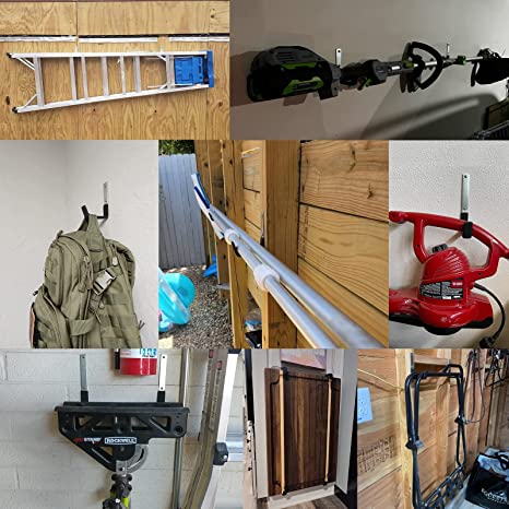 Effortless Organization with Heavy Duty Garage Garden Tool Organizer and Steel Hooks
