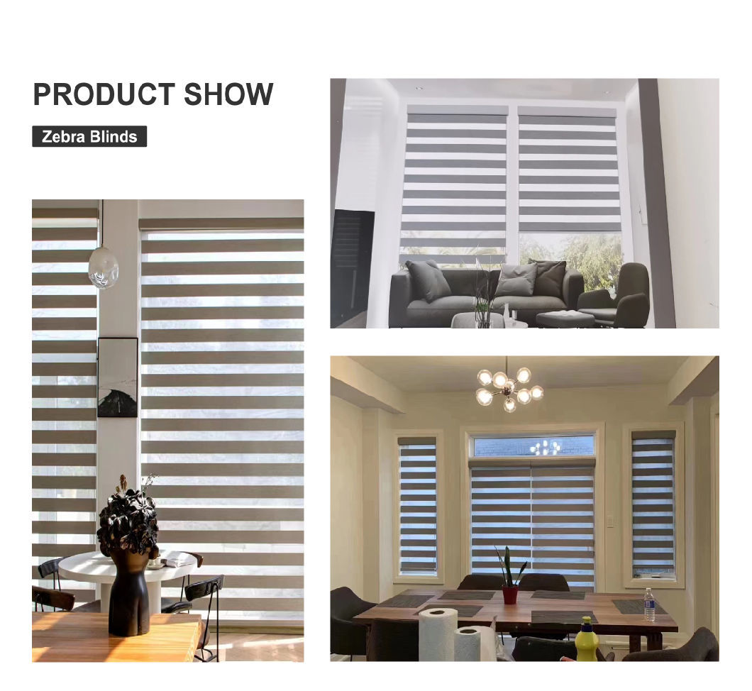 High Quality Guarantee Electric Smart Zebra Shading Window Blinds