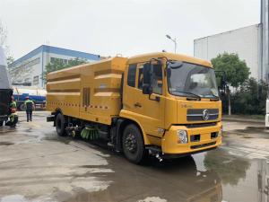 Quality High Pressure Road Sweeper Truck With 9000 Liters Water Tank CCC Certified wholesale