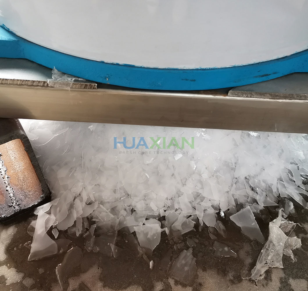 20 Tons Fish Industry Flake Ice Machine, Power Save Seafood Market Ice Making Machine